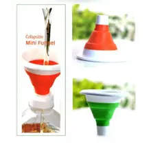 1 шт. Высокое качество мини Силиконовый гель складываемый складной стиль Воронка бункер кухонные инструменты для приготовления пищи