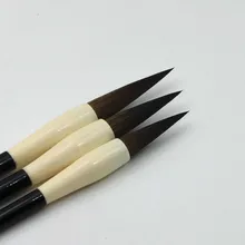 3 шт./компл. Китайская каллиграфия кисточки Caligrafia высокое Класс чистый из кроличьей шерсти официальный сценарий живопись ручка-кисть для письма Tinta Китай(материк