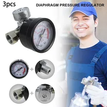 3 шт. HVLP распылитель регулятор воздуха с манометром и диафрагмой управления Outils инструменты обустройство дома падение#0910