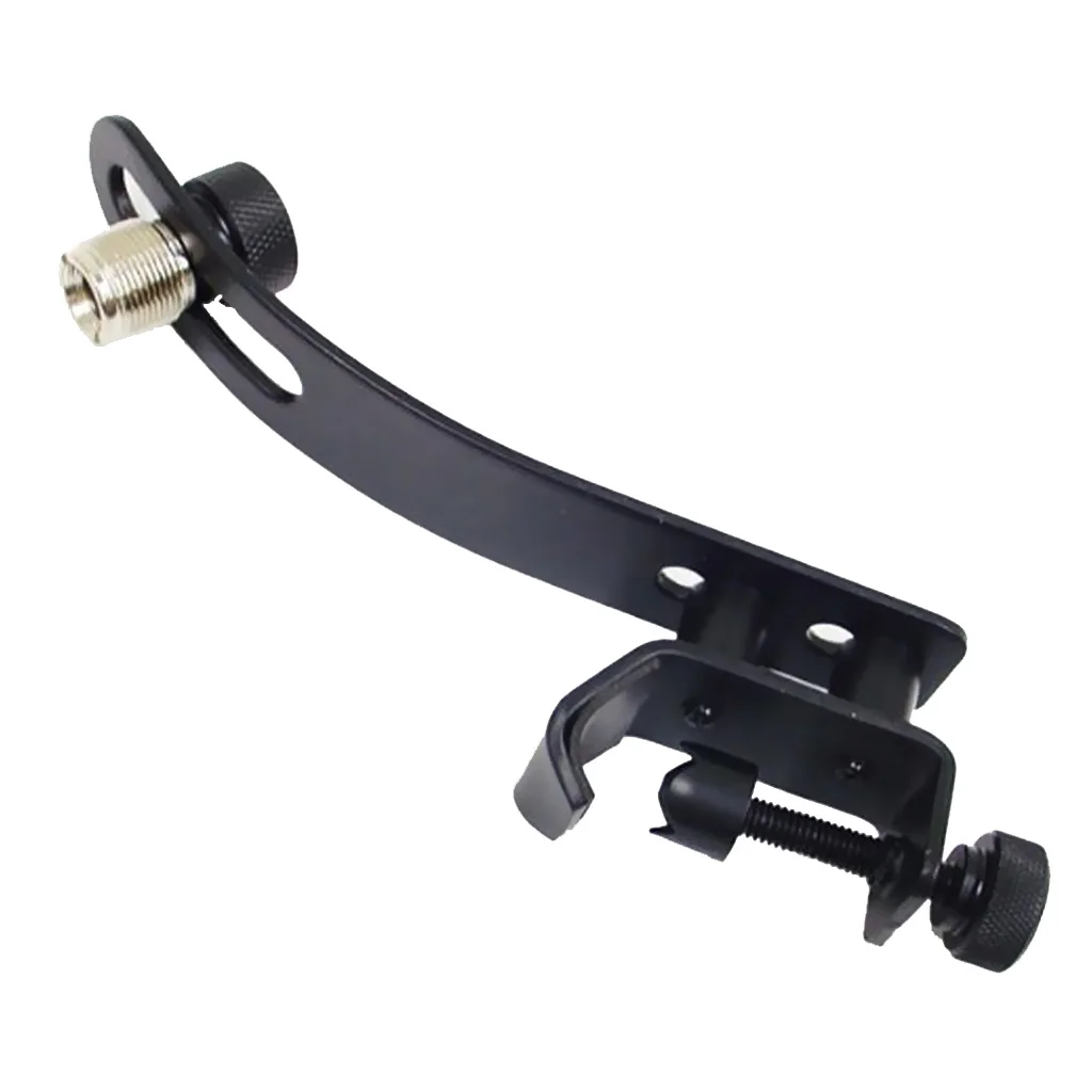 Adjustable Drum Microphone Mic Clip Rim Snare Mount Shockproof Clamp Holder