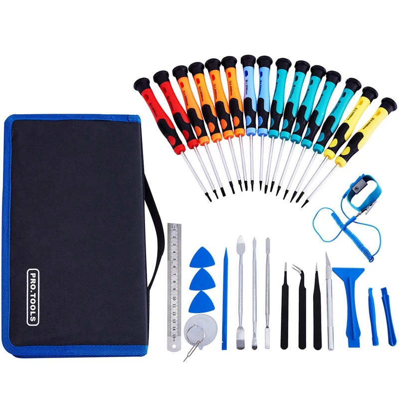 

33 in 1 Repair Tools Kit, Precision Screwdriver Set,Electronic Devices Pry Open DIY Computer Repair Tool Kits for Phones/Compute