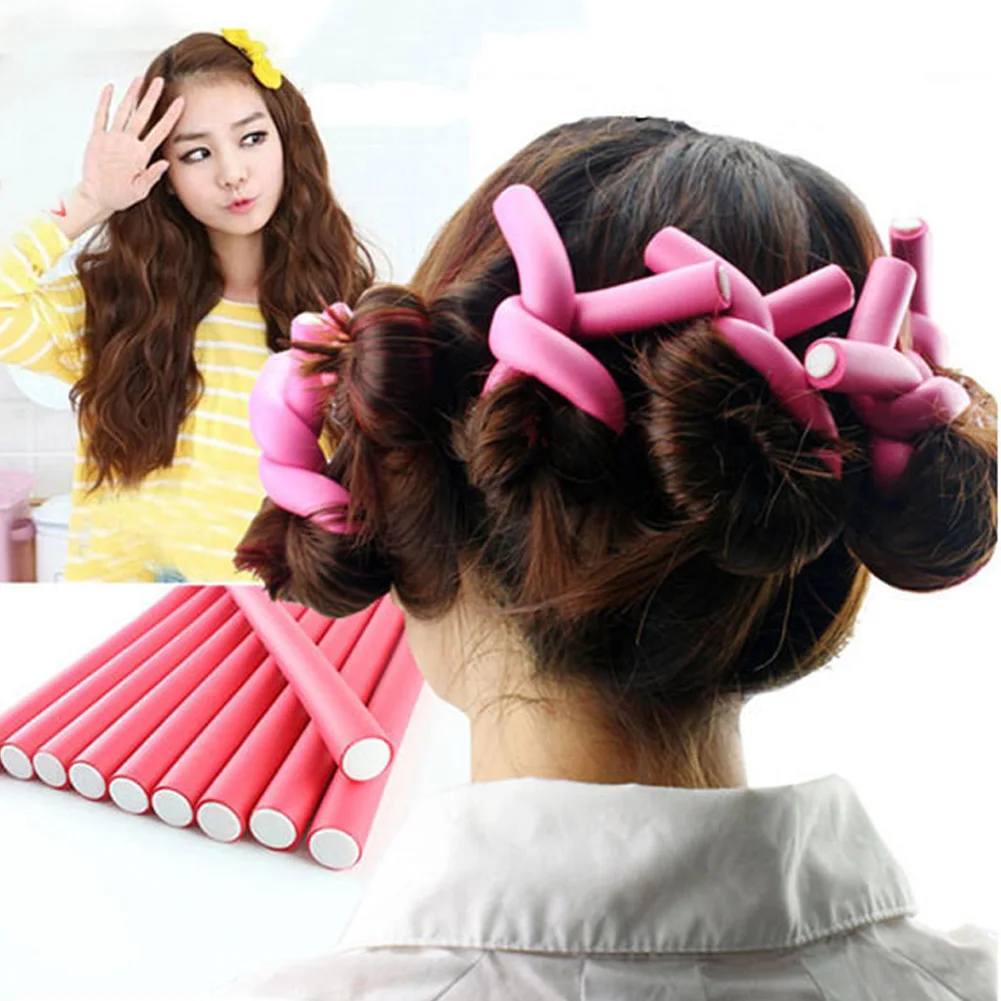 42pcs Salon Tools Hair Curling Rods Hair Curlers DIY Multifunction Twist Flexible PE Foam Rollers Hair Styling