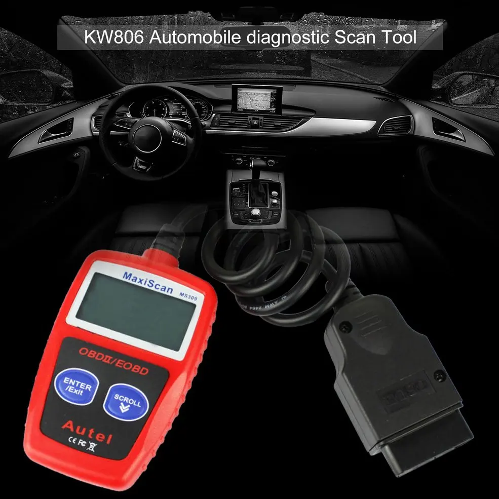 KW806 автомобильный считыватель кодов CAN BUS OBD 2 OBDII диагностический сканер инструмент автомобильный сканирующий инструмент универсальный для автомобиля