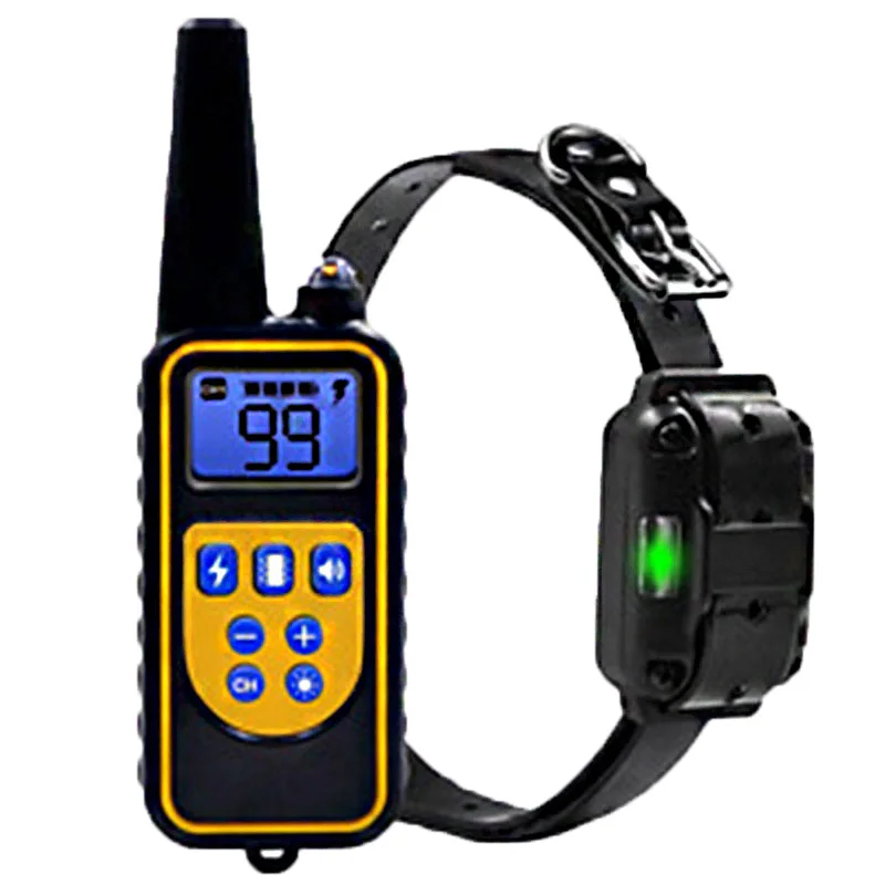 

Quality 800m Remote Control Dog Collar/Bark Stopper Training Device Beep/Vibration/Electric Shock Collar Waterproof Receiver AA
