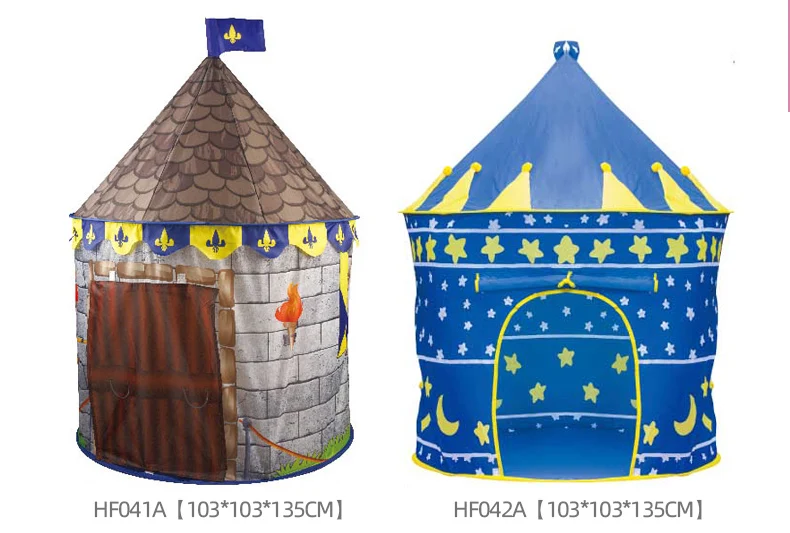 Детская палатка дом портативный Замок принцессы 103*103 см подарок висящий флаг детская палатка игровая палатка День рождения Рождественский подарок