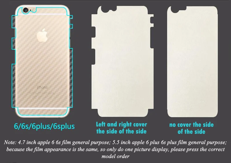 Наклейки из углеродного волокна на заднюю панель для Apple iPhone XR X XS MAX 6 6S 7 8 Plus, аксессуары для iPhone 11 Pro Max