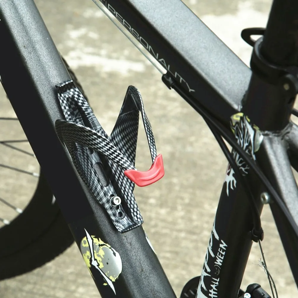 Велосипедный уличный держатель для бутылки, пластиковый матовый MTB велосипедный спортивный держатель для бутылки с водой и винтом