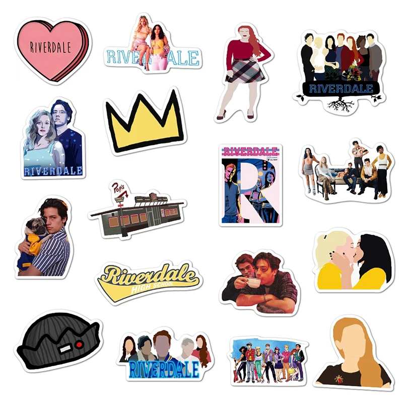 10/30/50PCS TV Series Riverdale Stickers Laptop Water Bottle Bike Waterproof Graffiti Decals Aesthetic Sticker Kids Toys