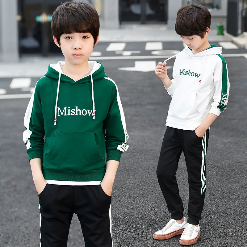 

Childrenswear BOY'S Spring And Autumn Webbing Pants Fashion Set 2019 New Style Fashion Child Korean-style Sports Two-Piece Set