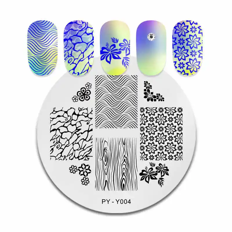 PICT YOU прямоугольная серия букв для штамповки ногтей пластины штамп инструменты из нержавеющей стали изображения пластины дизайн ногтей J014 - Цвет: PY-Y004