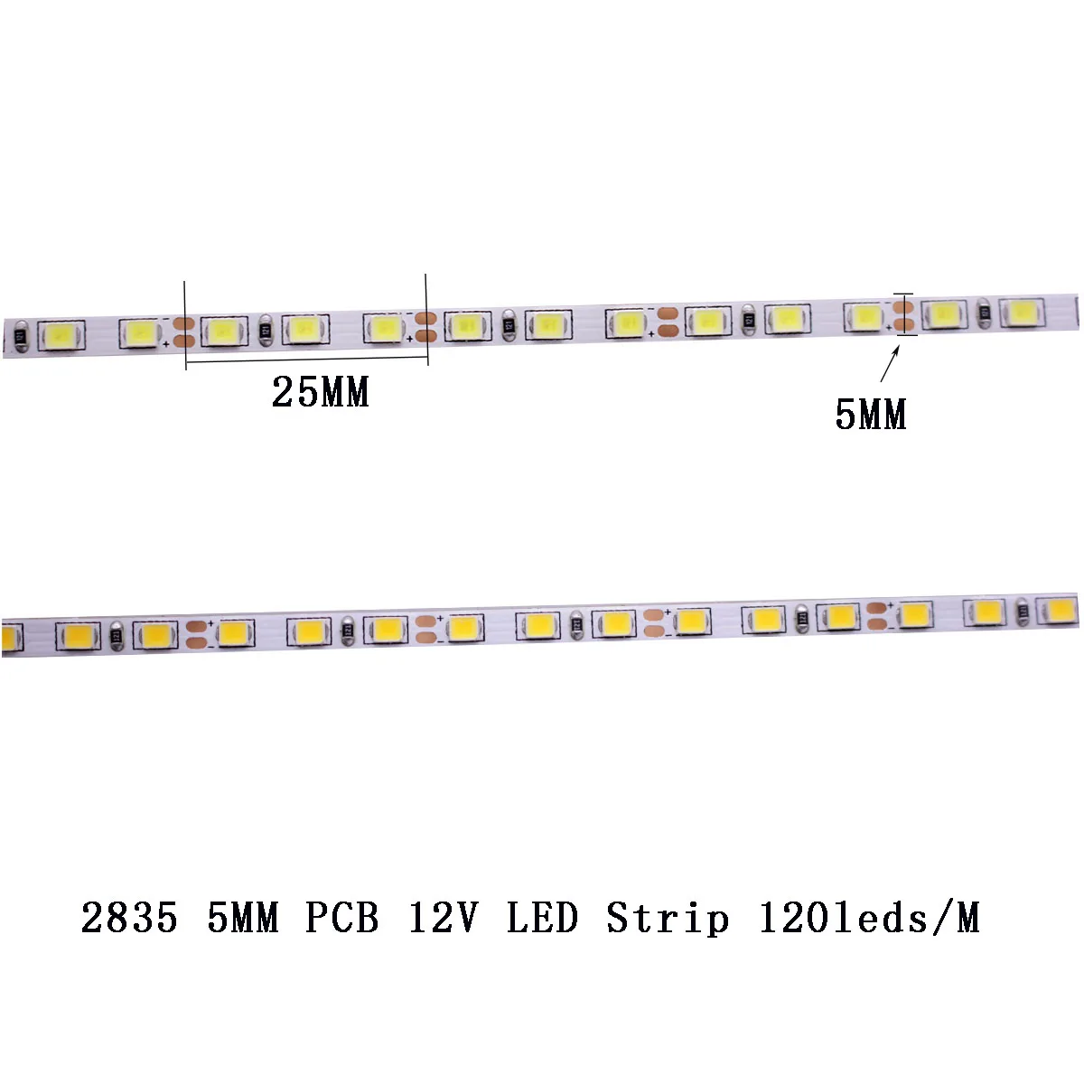 Светодиодный светильник CRI 80 + 5 мм 10 PCB 12 в 24 В 2835 120 светодиодный s 240 s/m диодный