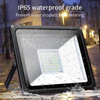 

2 PCS 220V LED FloodLight 50W Reflector LED Flood Light Waterproof IP65 Spotlight Wall Outdoor Lighting Warm White