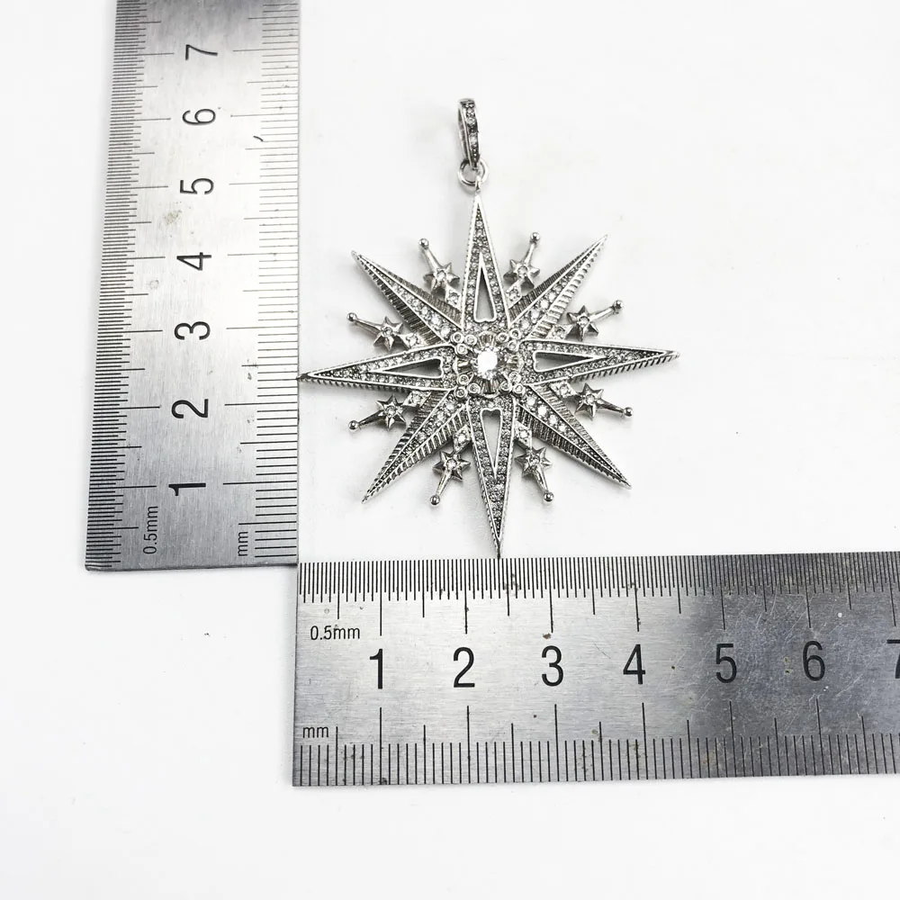 Королевская звезда Подвеска Ожерелье, зима Волшебные модные ювелирные изделия 925 пробы серебро винтажный подарок для женщин девушек
