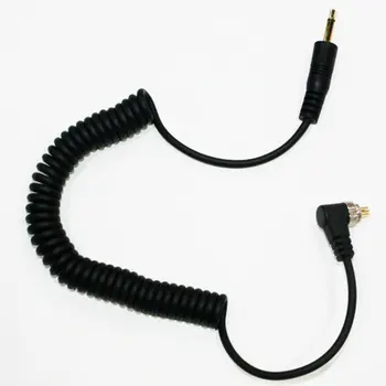 

1m Camera Flashes Accessories 3.5mm/2.5mm/6.35mm to Male PC Flash Sync Cable Screw Lock for Trigger Studio Light