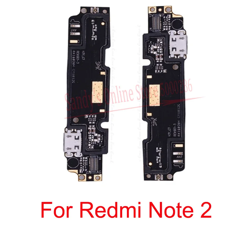 USB Charging Port Board Flex Cable For Xiaomi Mi Redmi Note 2 Note2 Charger Connector Dock Repair Parts | Мобильные телефоны и