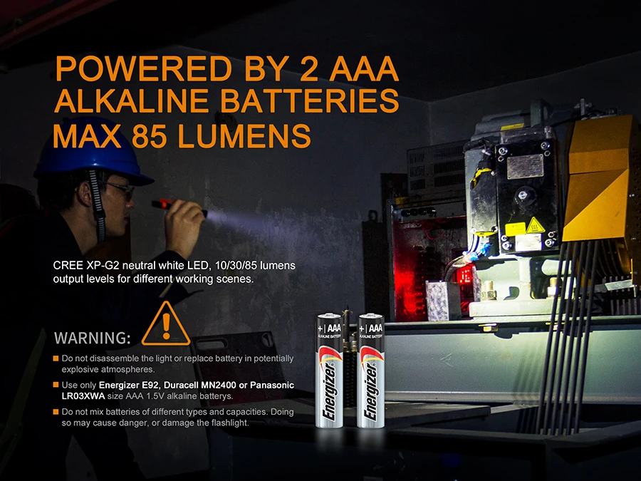 Fenix WF05E Cree XP-G2 светодиодный фонарик 85 люмен