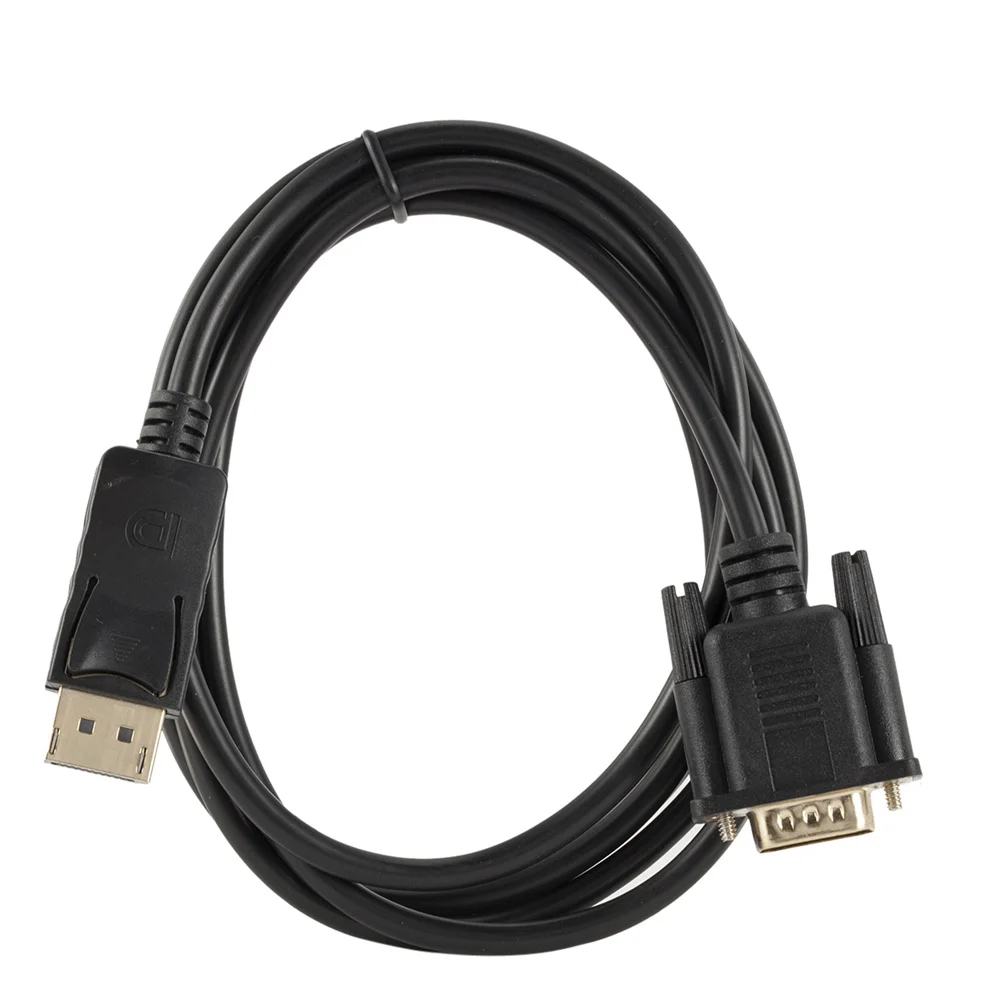Displayport To VGA Adapter Cable DisplayPort Display Port DP to VGA Adapter Cable 1.8m Male to Male Converter for PC Computer Laptop HDTV Monitor Projector