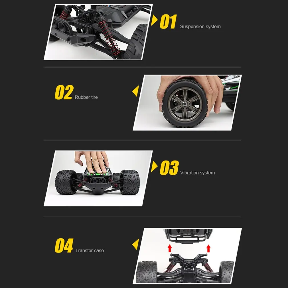 Новинка 9120 1:12 RC автомобиль щеткой моторы привод Bigfoot автомобиль 4WD Вождение пустынный грузовик RC модель автомобиля внедорожник игрушка