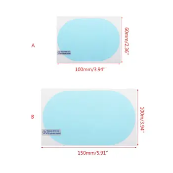 

1 Pair Vehicle Car Anti Water Mist Film Anti Fog Coating Rainproof Hydrophobic Rearview Mirror Protective Film Car Sticker