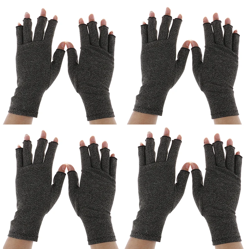 1Pair Arthritis Compression Cotton Gloves Wrist Support Joint Pain Relief Hand Brace Women Men Therapy Wristband 4 Sizes