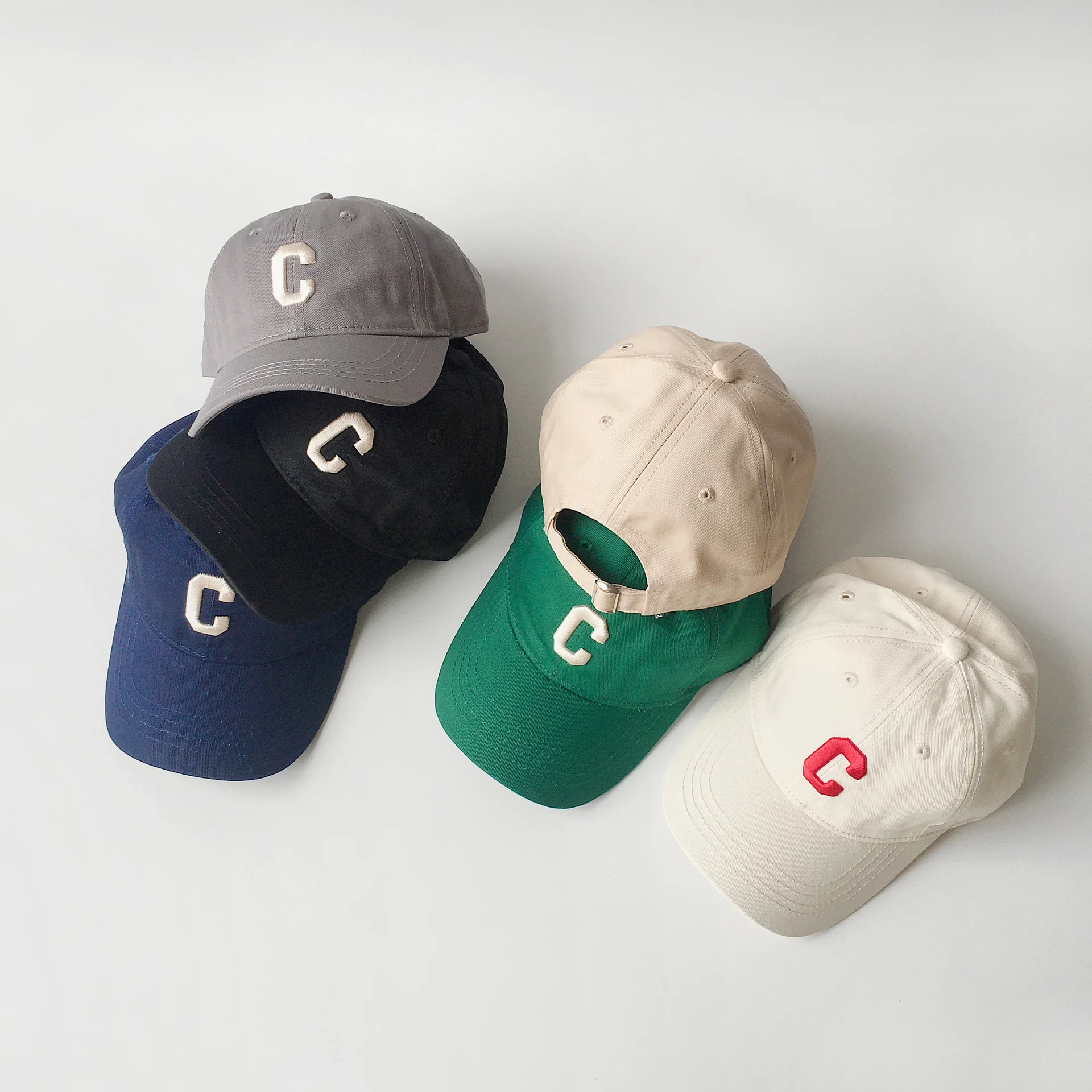 Children Hat cap 2-3-4-5-6 Years Kids Baseball Caps Embroidered Letter C Hat For Boys Girls Adjustable Hip Hop Snapback Hats