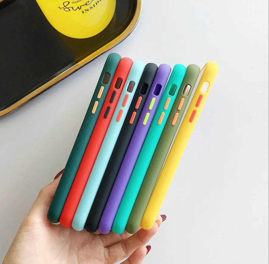 Однотонный прозрачный чехол для телефона без полей для iPhone11pro 11pro Max xs max XR 6 6S 7 Plus 8plus чехол для ухода за кожей