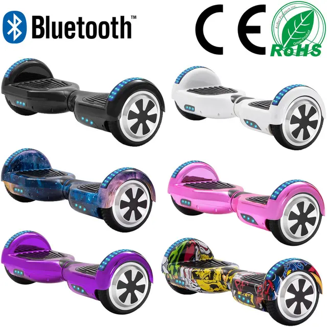 US $130.50 65 Inch SelfBalancing Scooters Cheap LED Electric Scooters Two Wheels Balance Skateboard Hoverboa