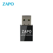 ZAPO Mini нет файл диска 2,4G/5G WiFi USB 600 адаптер Mbps Bluetooth 4,0 Беспроводная AC двойная антенна Сеть карта для Linux, windows