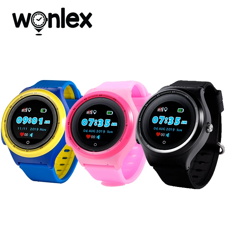 Redondo com Vibração Relógios à Prova Telefone-relógio de Localização Wonlex Smart-relógios Tracker Crianças d2 Água 2g Alarme Dispositivo Wearable Kt06 Gps - Image 4