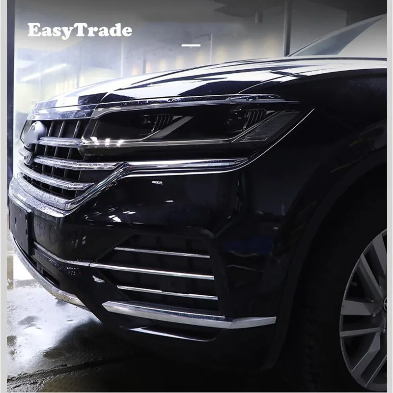 For Volkswagen VW Touareg 2019 2020 TPU Transparent Black Film Car Headlight Protective Film Anti-scratch Sticker Car Styling