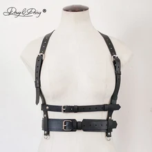 DAVYDAISY сексуальные Панк кожаные топы для женщин ночной клуб танки пояс бондаж Rave Клубное сексуальное женское белье костюмы для взрослых TA527