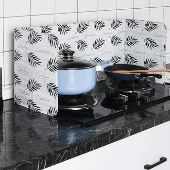 

Faroot Aluminum Foil Oil Block Oil Barrier Stove Cook Cactus Printed Anti-Splashing Oil Baffle Heat Insulation Utensils