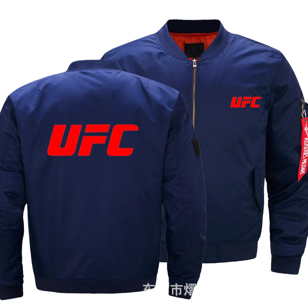 Весна осень для UFC дизайн Мужская летная куртка с принтом тонкое пальто на молнии куртка-бомбер унисекс верхняя одежда X - Цвет: thin model