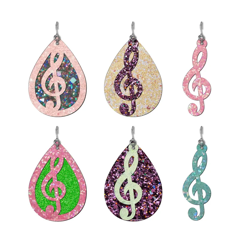 

New Music Earring Wooden Die Scrapbooking C2992 Cutting Dies Multiple Sizes Compatible With Most Die Cutting Machines