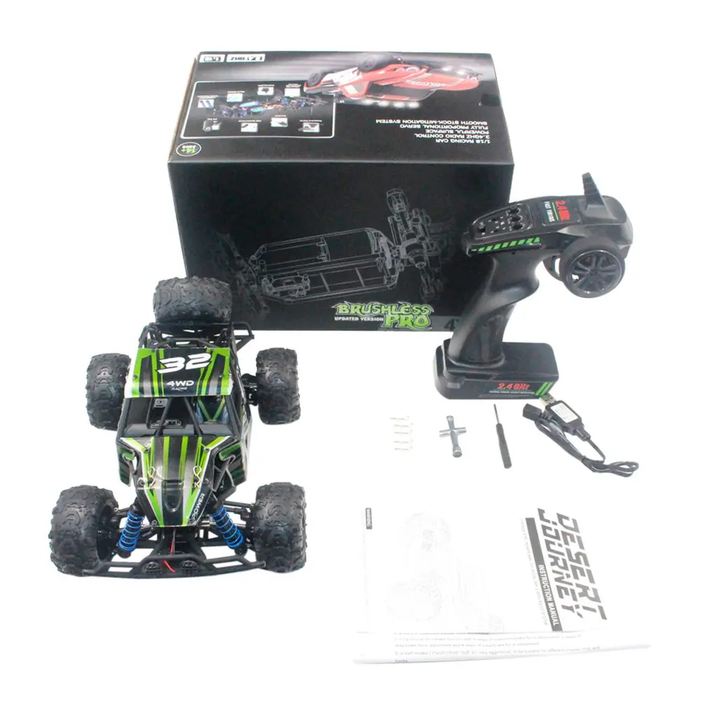 

1:18 Scale 9302X Off-Road Crawler Vehicle Truck Model Toy Brushless Motor Car Remote Control Four Wheel Climber Toy for Kids