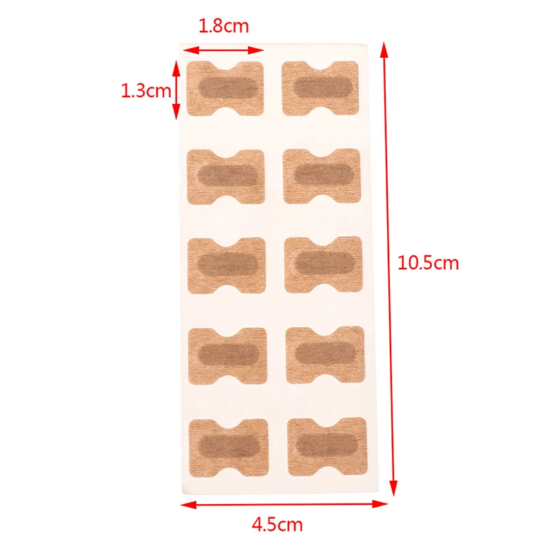 5 Sheets/Set=50pcs Embedded Toe Nail Corrector Sticker Toenail Care Pedicure Tools Thumb Curl Correction Sticker Foot Care Tool