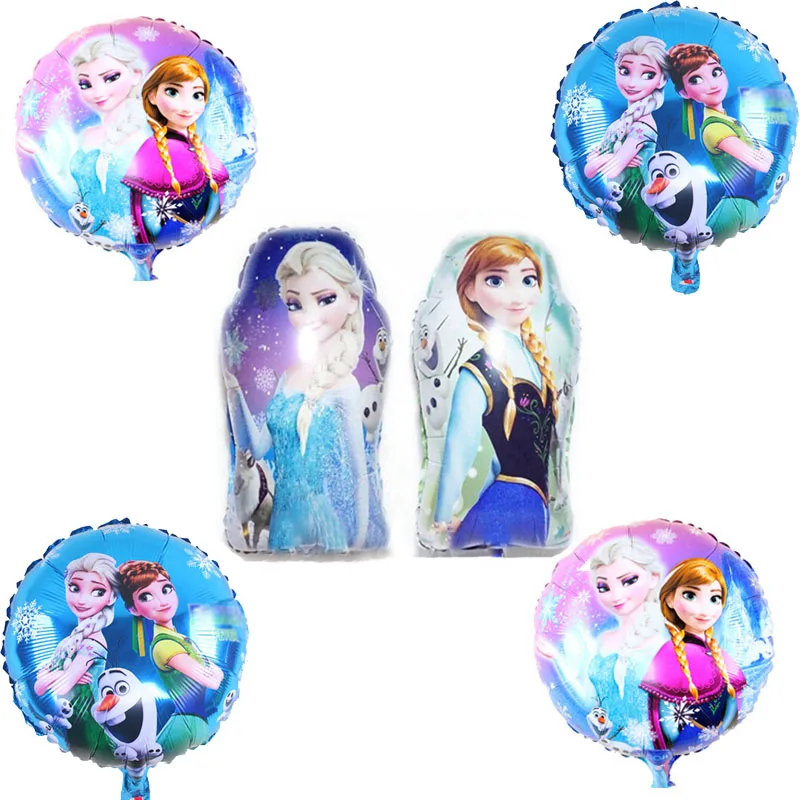 5pc mix elsa 5 шт., фольгированные шары в смешанном стиле принцессы, включая круглые гелиевые шары Эльзы, Необычные игрушки Эльзы для детей, воздушные шары на день рождения - Цвет: 5pc mix elsa