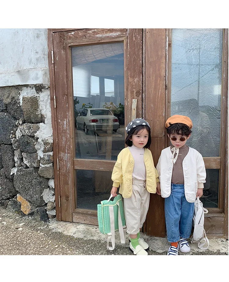 Small CHILDREN'S Autumn Clothing Coat New Style Korean-style Childrenswear Baby CHILDREN'S Cardigan Tops Men And Women Chil