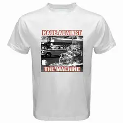 Новая мужская белая футболка RAGE AGAINST THE MACHINE RATM '92 Rock Band, размер Cool хлопок, крутой подарок, индивидуальная футболка