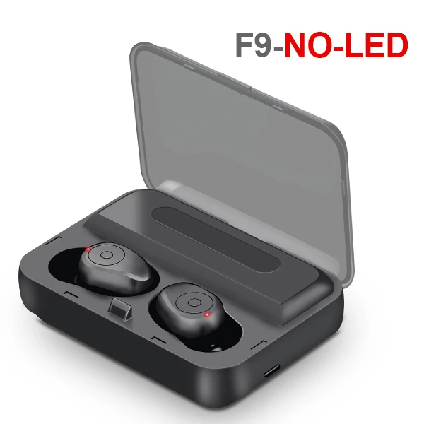 FBYEG TWS XG20 беспроводные наушники Bluetooth 5,0 мини спортивные наушники с зарядным устройством - Цвет: F9-BlACK-NO-LED