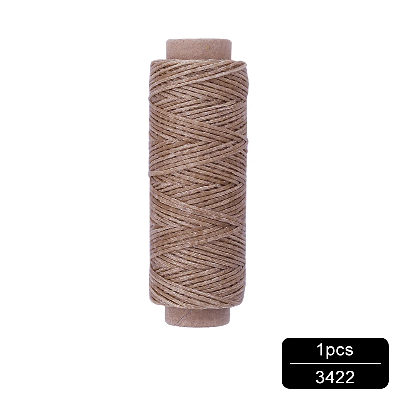 NO.3422 MIUSIE 1 шт. 50 м 150D 1 мм кожаный вощеный шнур для DIY инструмент для рукоделия ручная строчка плоская Вощеная швейная линия - Цвет: NO.3422
