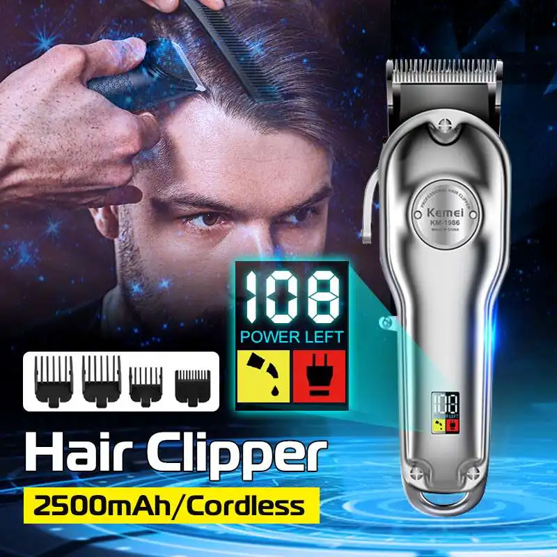 

Professional Rechargeable LCD Display Electric Hair Trimmer Razors for men women Electric Shaver Beard Trimmer