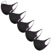 5pcs Ice Silk Cotton Face Mask For Adult Reusable Mascarillas Face Protect Mask Breathable Outdoor Solid Mouth Cover Masks 4