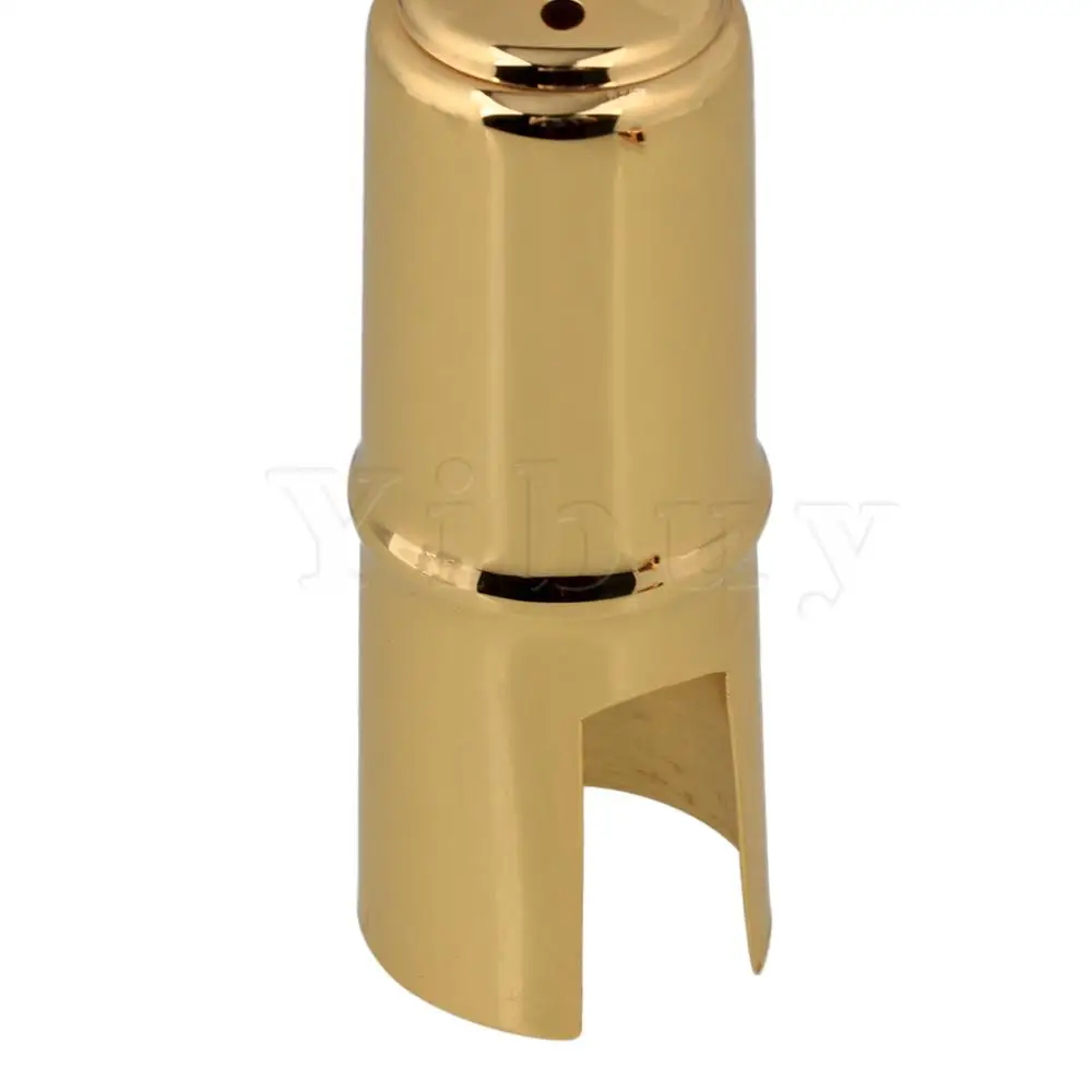 Yibuy золото 6# пластиковый Sax набор мундштуков с крышкой Ligature для E-flat альт саксофон