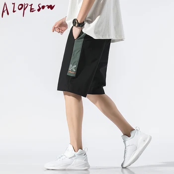 

AIOPESON 2020 Summer New Mens Shorts Stitching Stripes Fashion Casual Sports Retro Trend Street Shorts Mens Clothing streetwear