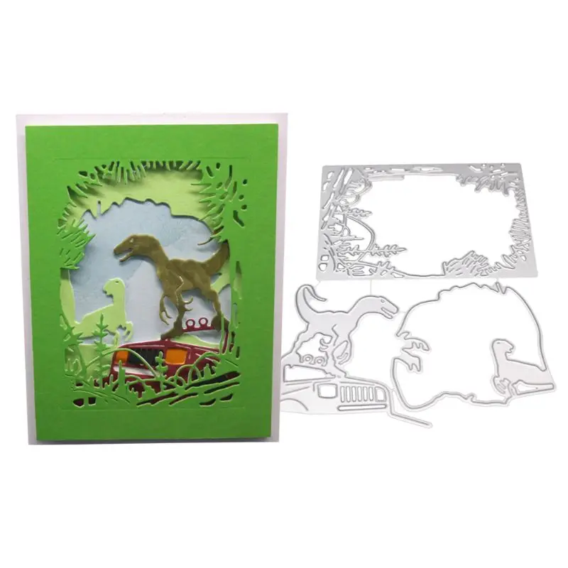 

1 Set Dinosaur and Forest Metal Cutting Dies Stencil DIY Scrapbooking Album Stamp Paper Card Embossing Decor Crafts