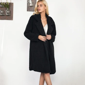 

Winter 2020 new imitation fur coat woolen coat thick warm warm loose simple large size women's jacket