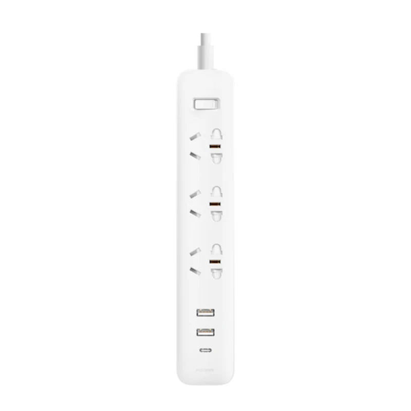NEW Xiaomi Mi Mijia QC3.0 20W Fast Charging Power Strip 2A1C + 3 Sockets Standard Plug Interface Extension Lead 1.8m Удлинитель 