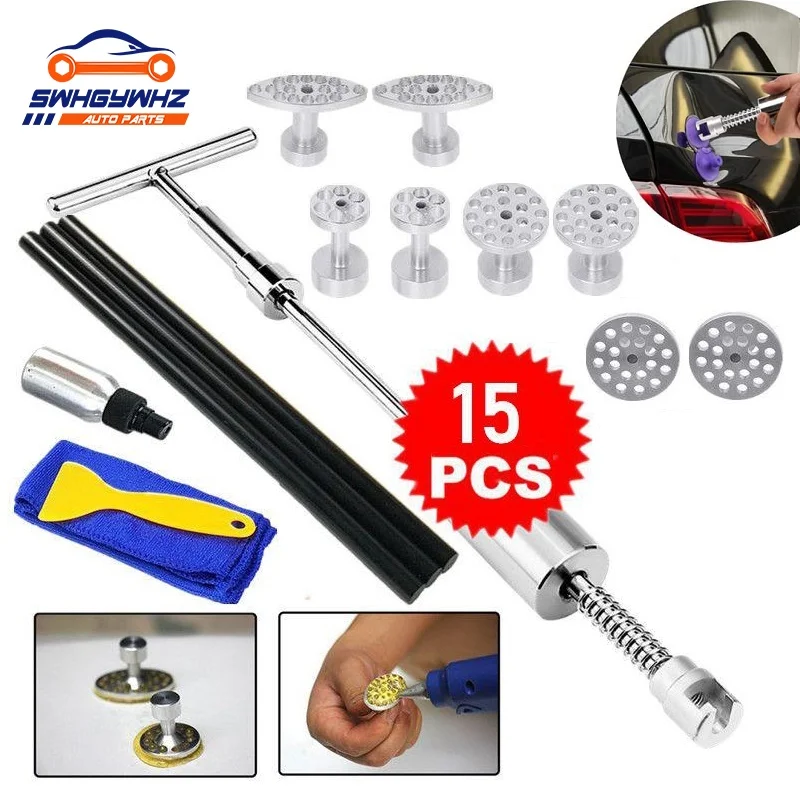 38cm Auto Car Body Slide Hammer 2 In 1 Tbar Paintless Dent Repair