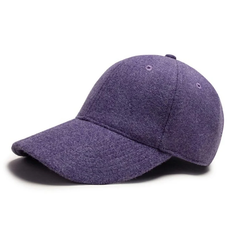 Модная Регулируемая шерстяная шапка для зимнего спорта на открытом воздухе, теплая бейсбольная Кепка Для Взрослых, Кепка в стиле хип-хоп